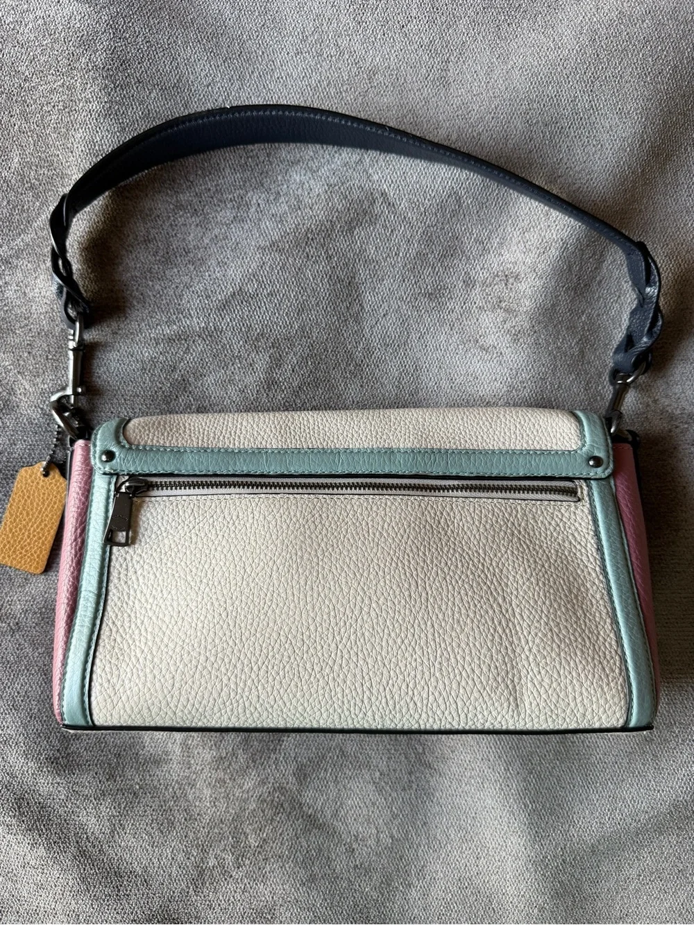 COACH Jade Shoulder Bag in Colorblock Pebble Leather 2730